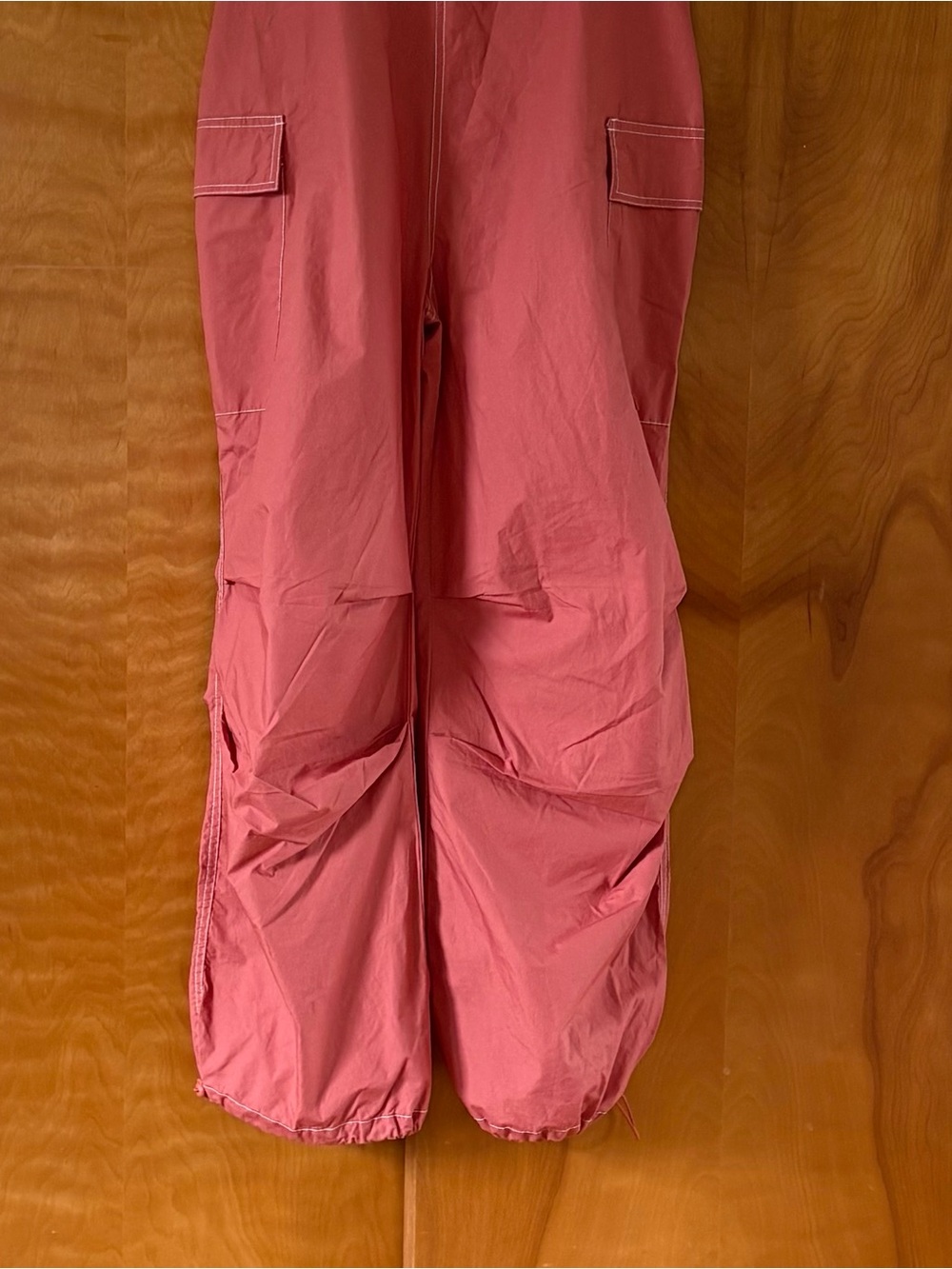 HUNTER & BROWN Women's Cargo Jumpsuit - Coral size L - Picture 2 of 10